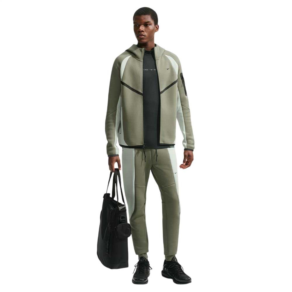 Nike Tech Fleece Pro Color-Block Fritidsjakke Grønn/Grå