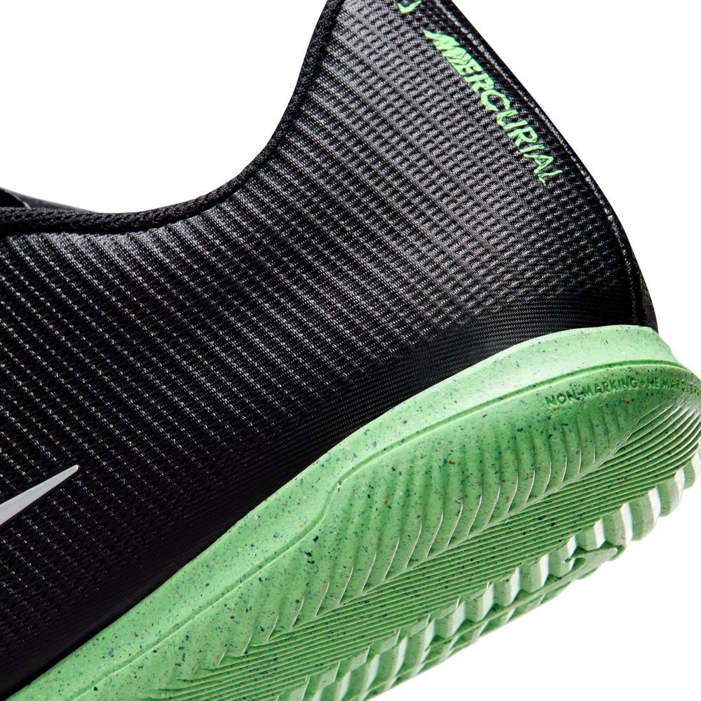 Nike Mercurial Vapor 17 Club IC Innendørs Fotballsko Shadow Sort/Grønn
