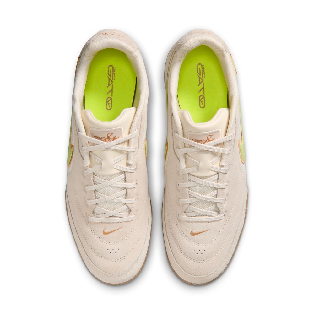 Nike Tiempo Streetgato Premium IC Futsal Innendørs Fotballsko Beige/Gul