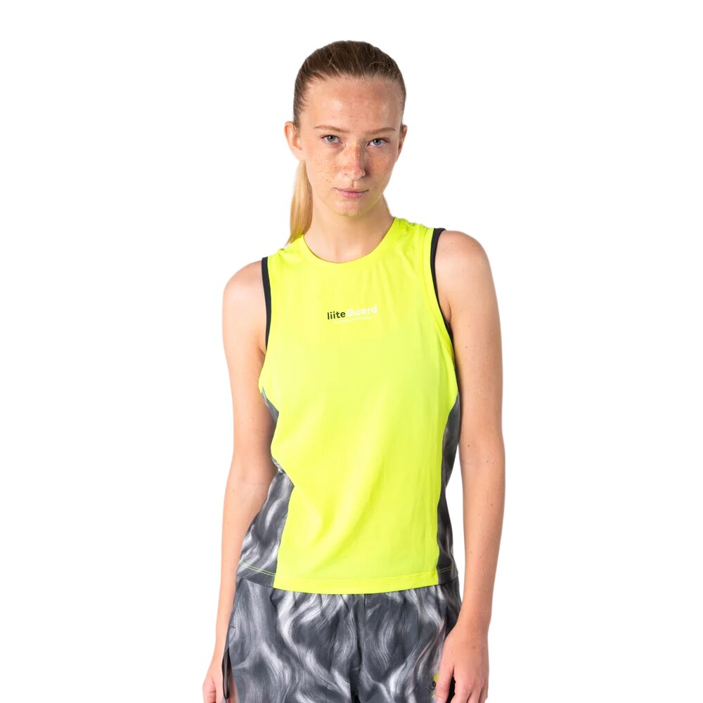 Liiteguard Race Ground-Tech Løpesinglet Dame Gul/Grå