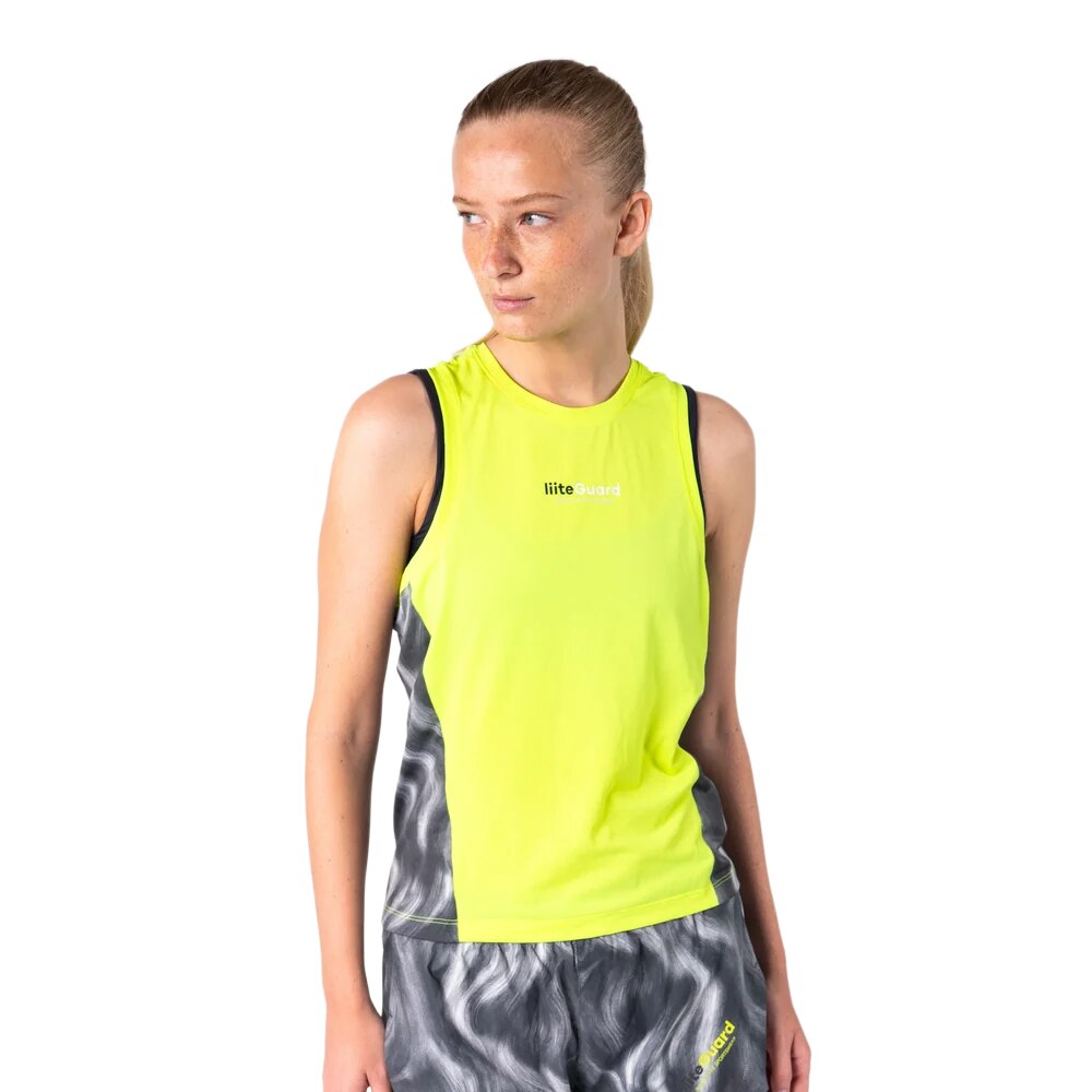 Liiteguard Race Ground-Tech Løpesinglet Dame Gul/Grå