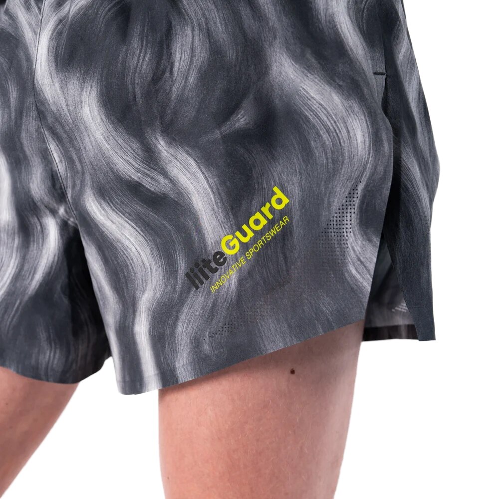 Liiteguard Race Split Løpeshorts Herre Grå/Gul