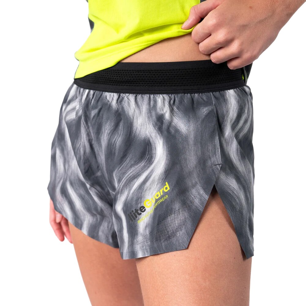 Liiteguard Race Split Løpeshorts Dame Grå