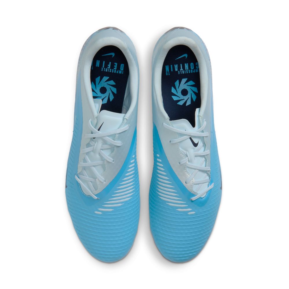 Nike Phantom 6 Low Academy FG/MG Fotballsko Haaland Blå