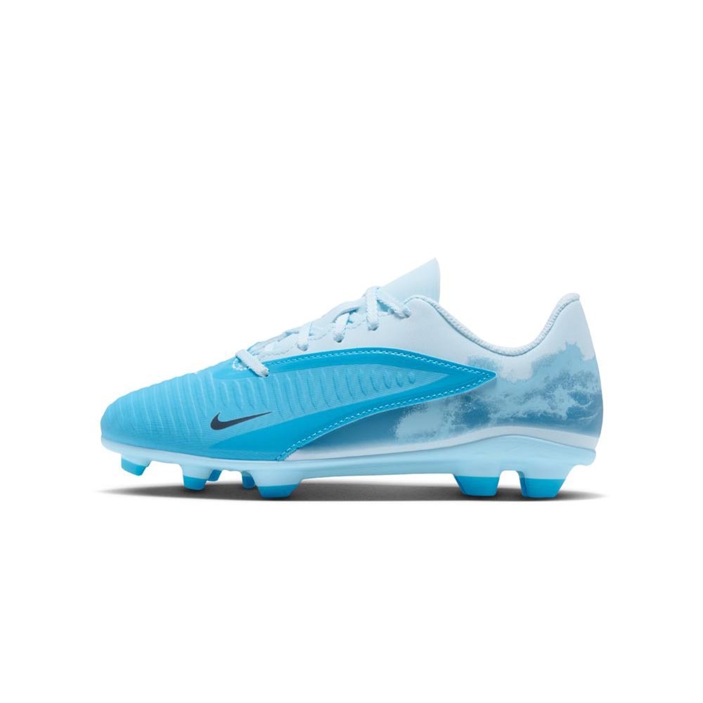 Nike Phantom 6 Low Club FG/MG Fotballsko Barn Haaland Blå