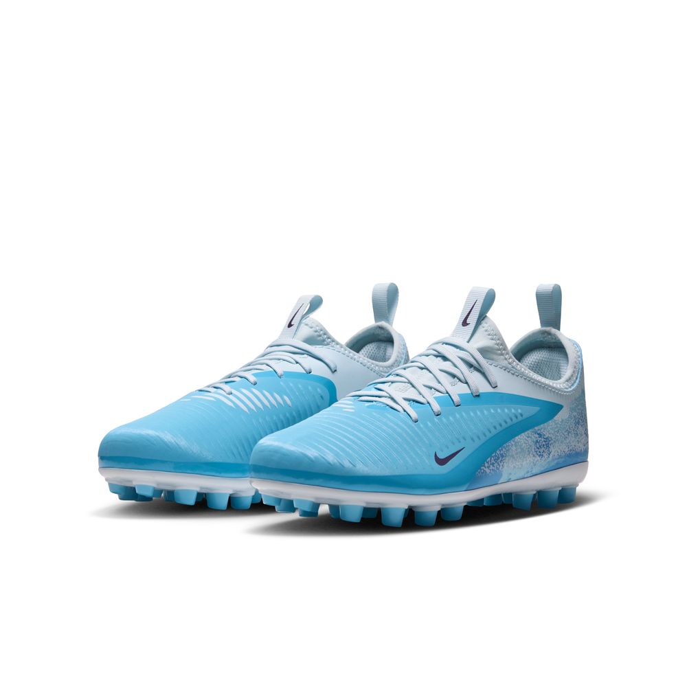 Nike Phantom 6 Low Academy AG Fotballsko Barn Haaland Blå