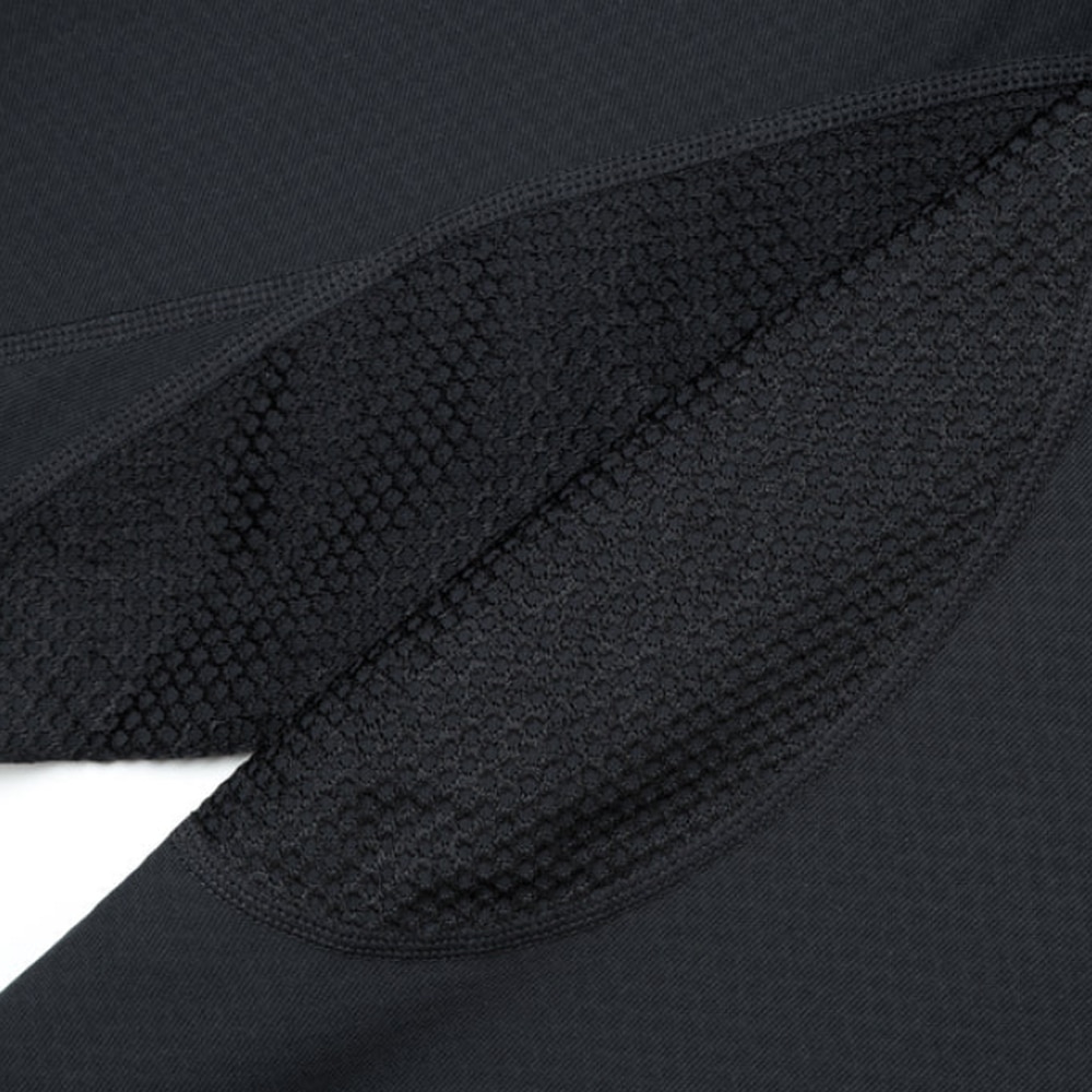 SATISFY FuzzFleece Octa Half-Zip Langermet Trøye Sort
