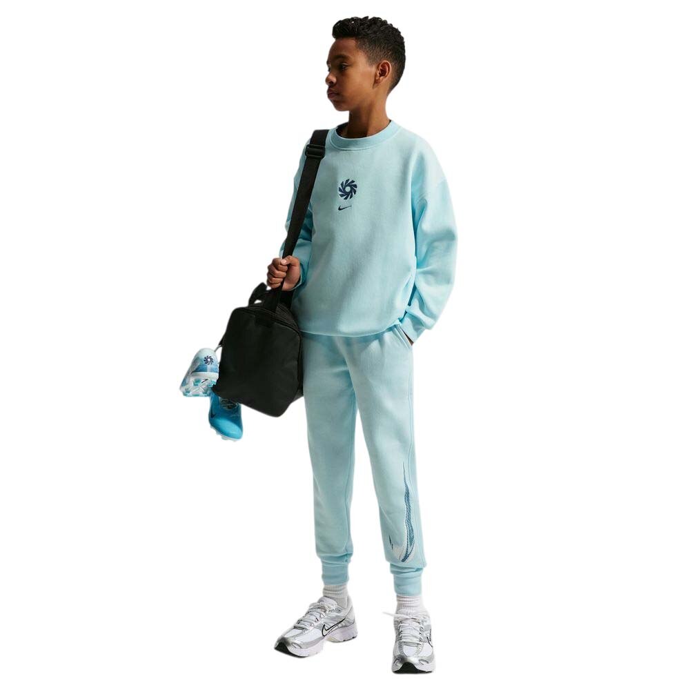 Nike Haaland Club Fleece Fritidsbukse Barn Lyseblå