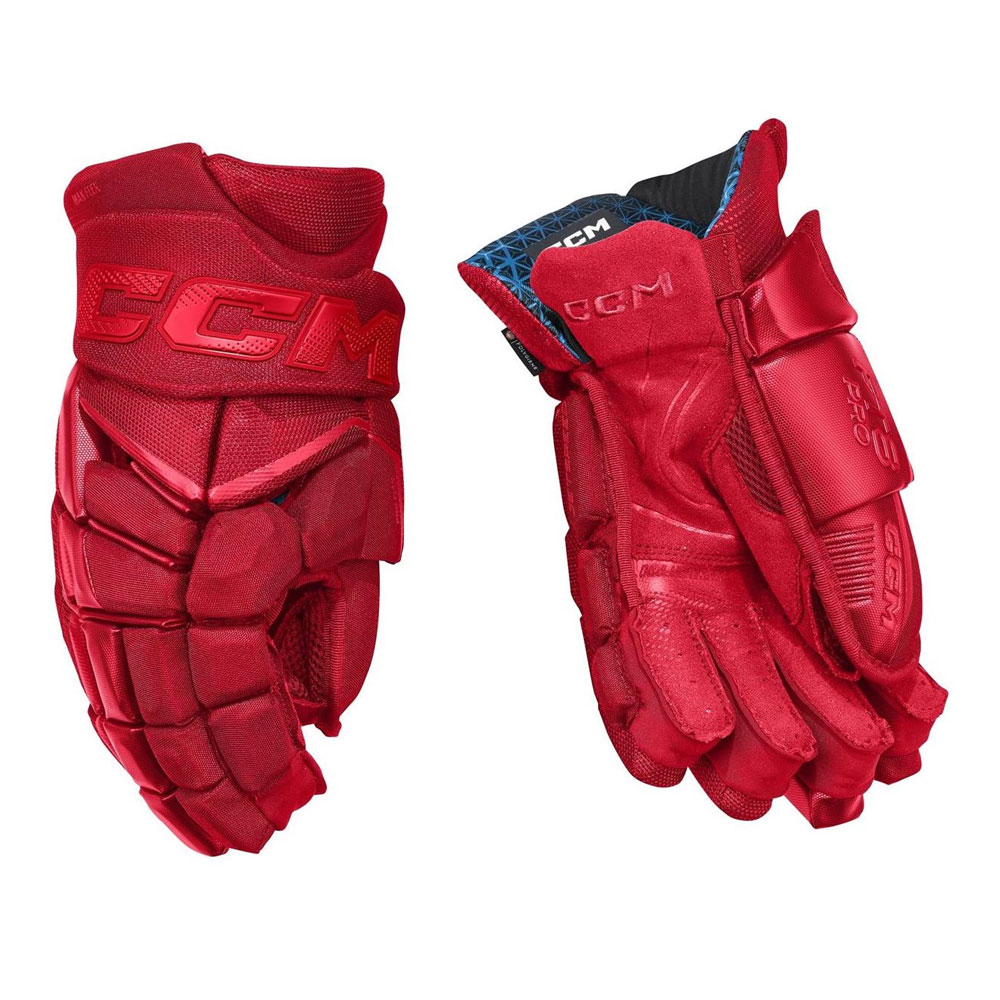 Ccm JetSpeed FT8 PRO Junior Hockeyhanske Rød