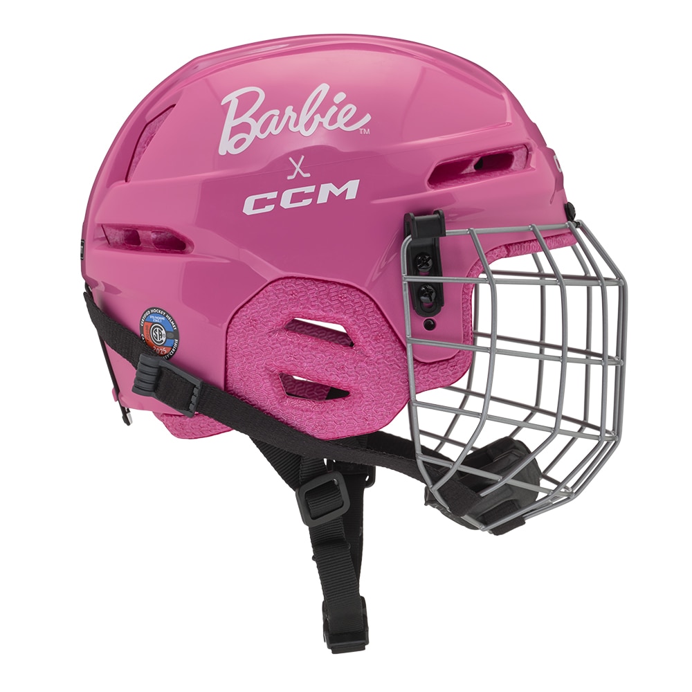 Ccm X Barbie Barn Combo Hockeyhjelm Rosa