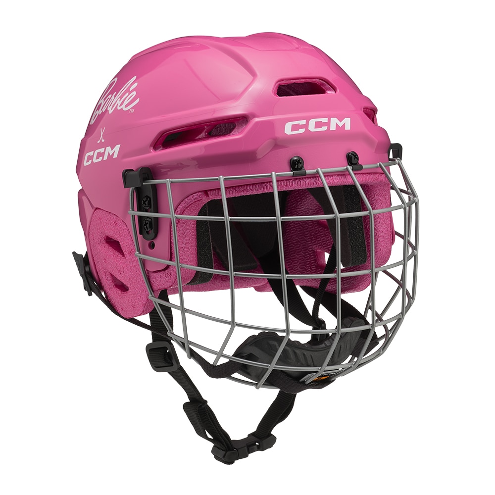 Ccm X Barbie Barn Combo Hockeyhjelm Rosa