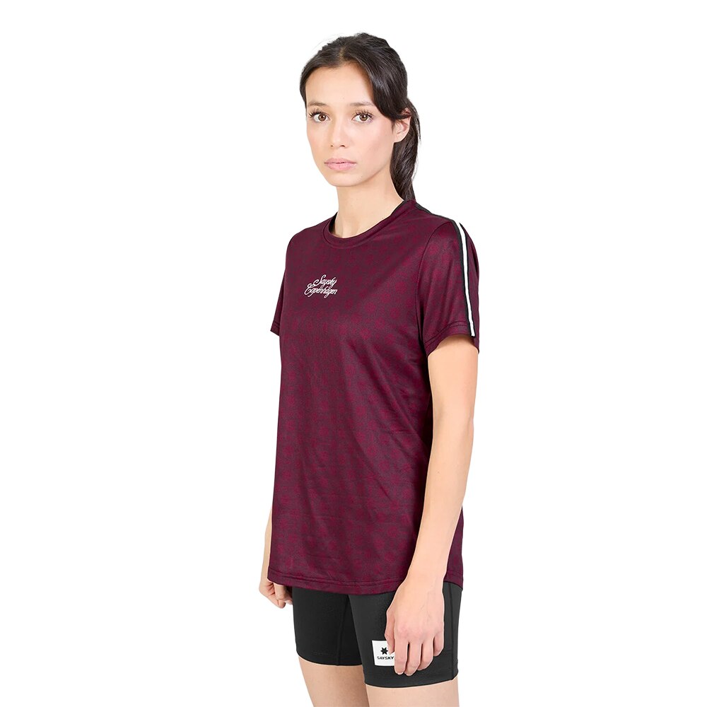 Saysky Couture Combat T-skjorte Dame Burgunder
