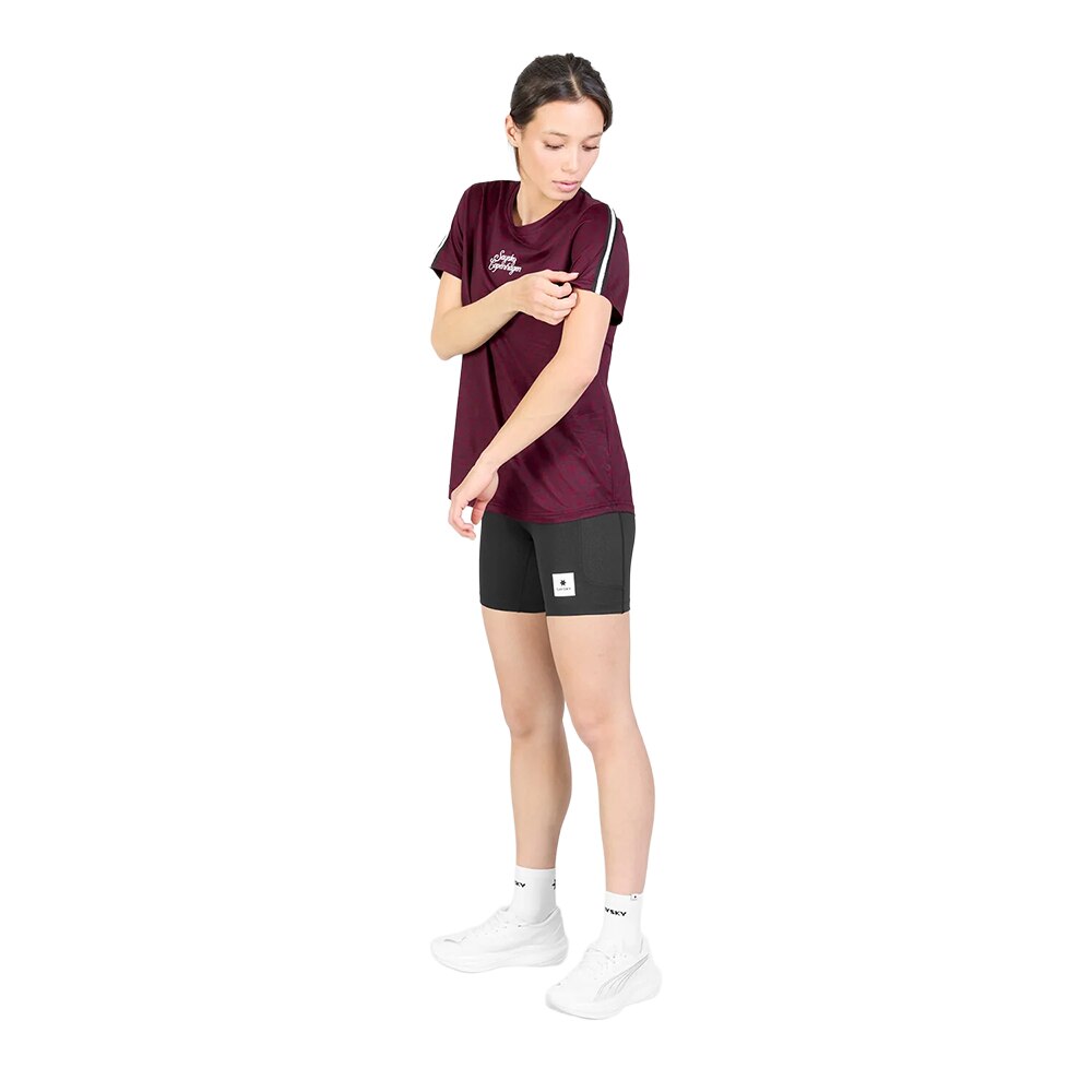 Saysky Couture Combat T-skjorte Dame Burgunder