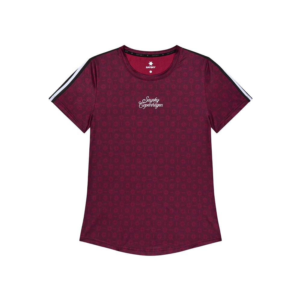 Saysky Couture Combat T-skjorte Dame Burgunder