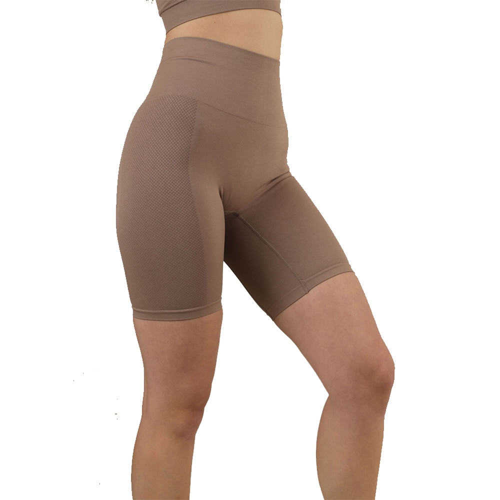 Stay In Place Seamless Biker Tights Dame Brun