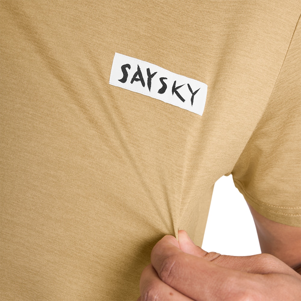 SAYSKY Clean Pace T-skjorte Herre Beige
