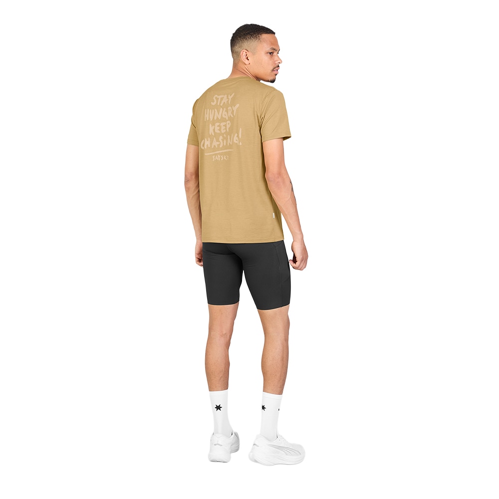 SAYSKY Clean Pace T-skjorte Herre Beige