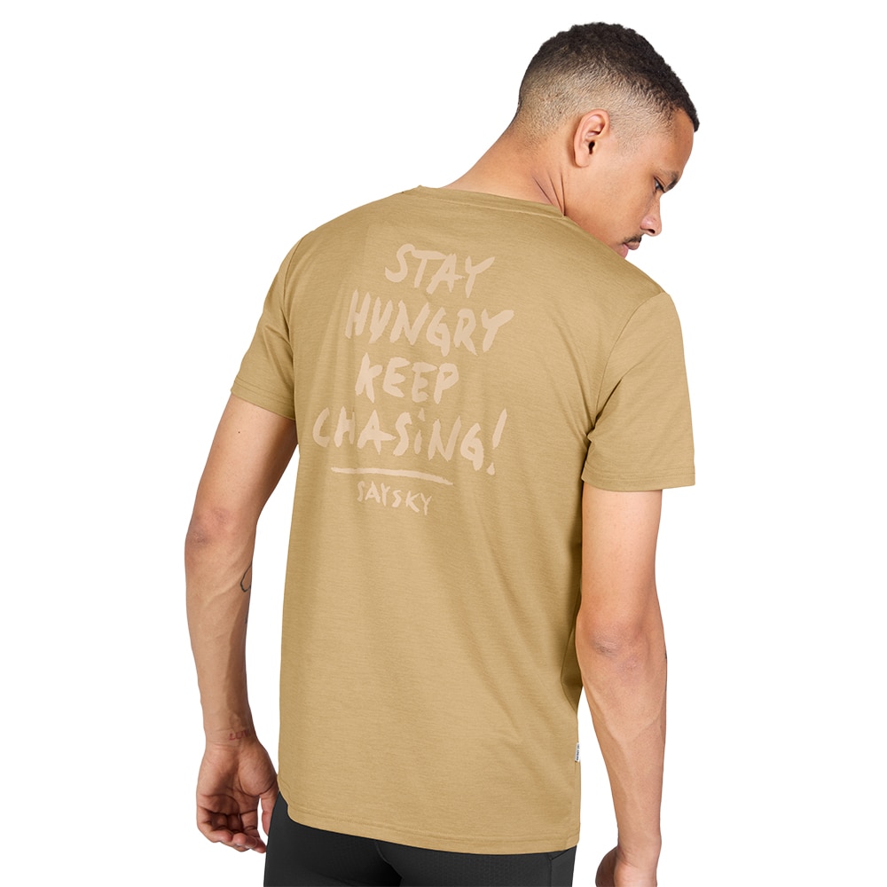 SAYSKY Clean Pace T-skjorte Herre Beige