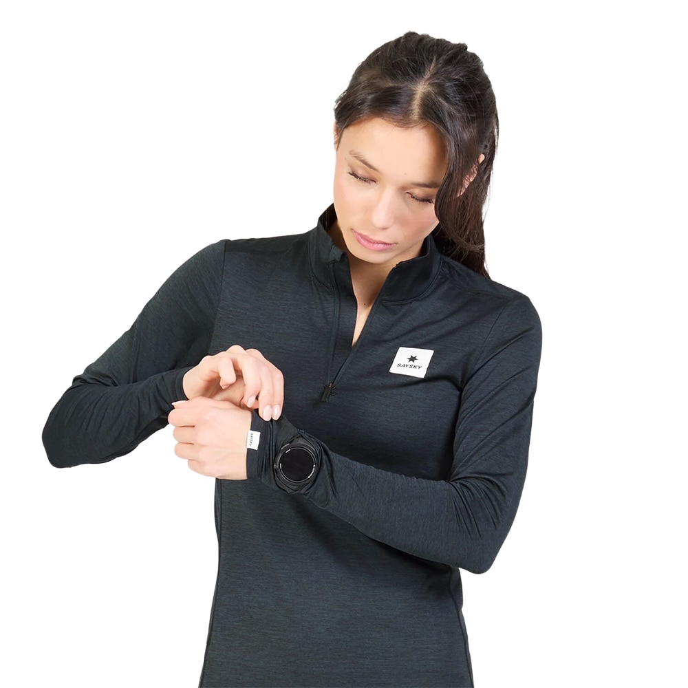 Saysky Tiger Pace Half Zip Langermet Trøye Dame Sort