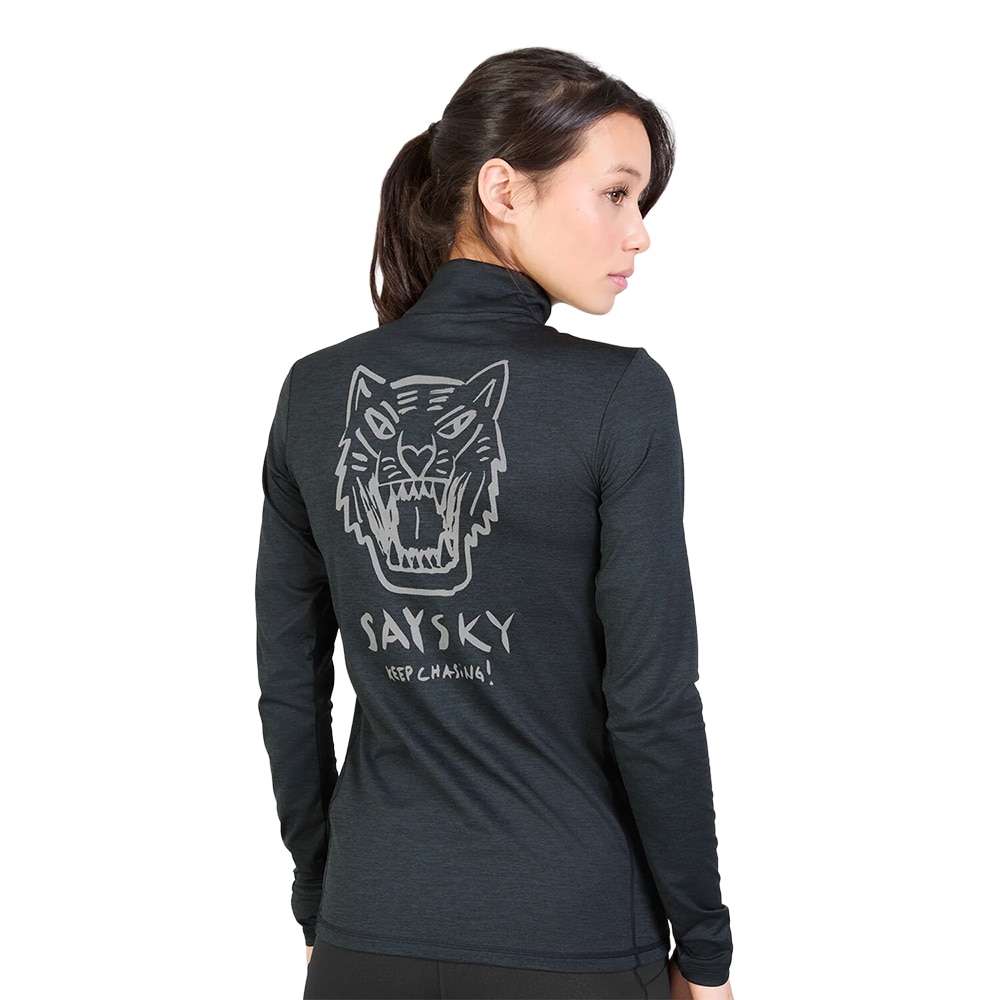 Saysky Tiger Pace Half Zip Langermet Trøye Dame Sort