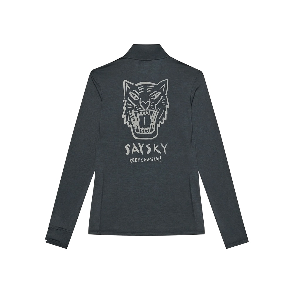 Saysky Tiger Pace Half Zip Langermet Trøye Dame Sort