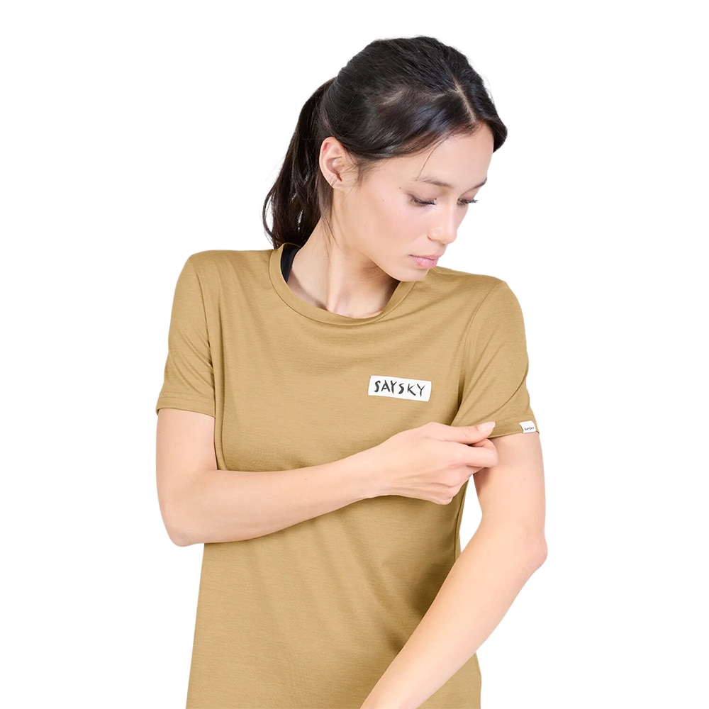SAYSKY Tiger Clean Pace T-skjorte Dame Beige