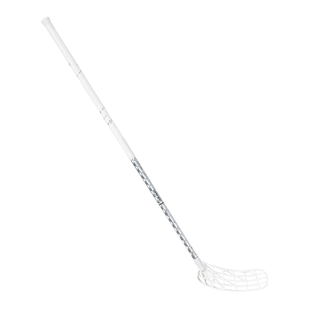 Unihoc Unilite Carbskin TI 26 Slim 100cm RIGHT Innebandykølle Hvit/Sølv