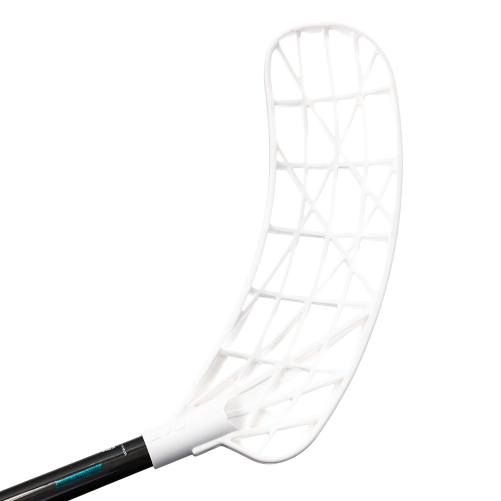 Unihoc Evolite Pro 26 Oval 104cm Left Innebandykølle Hvit/Turkis