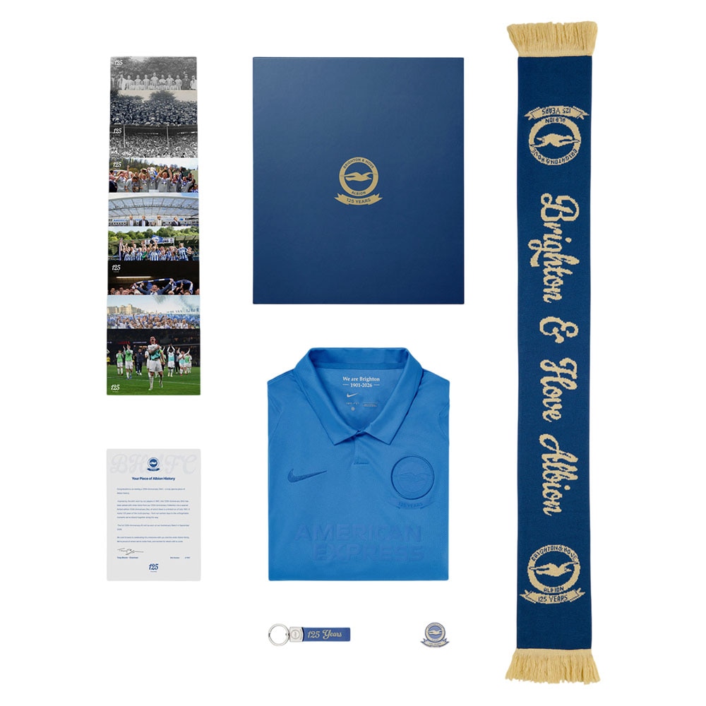 Official Product Brighton & Hove Albion 125-årsjubileum Eske m/drakt