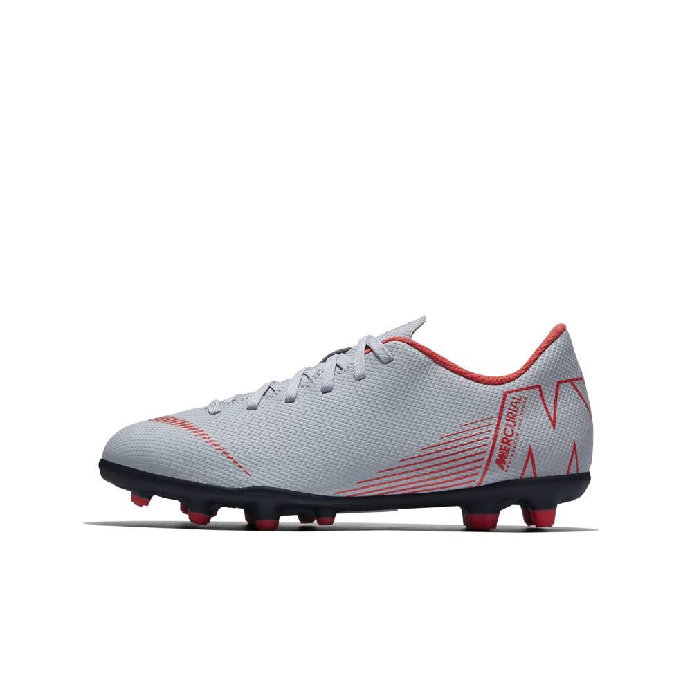 Nike Mercurial Vapor XII Academy GS MG Fotballsko Barn Grå