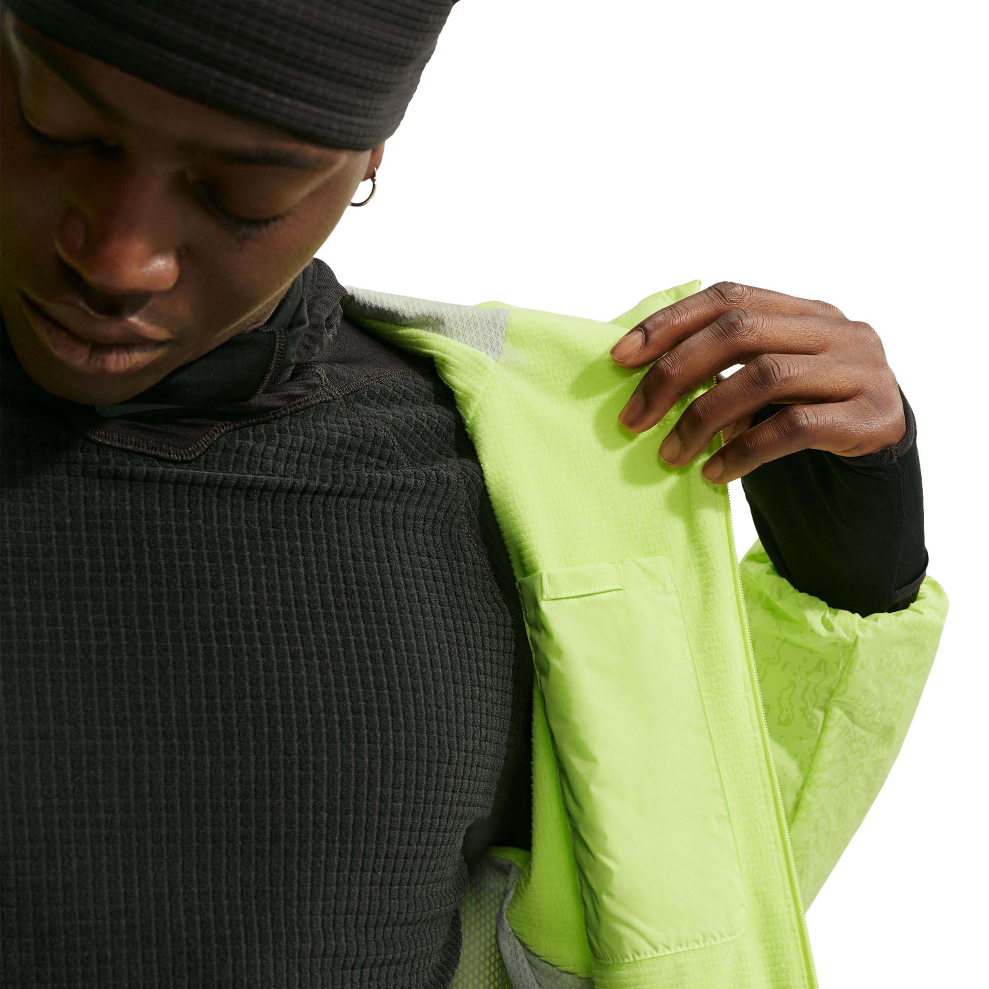 Nike Stride Therma-FIT Repel Winterized Løpejakke Herre Gul