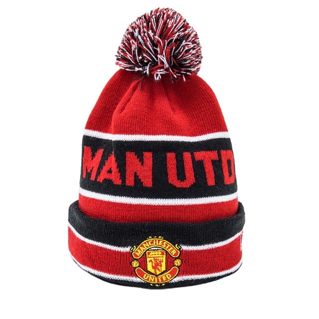 New Era Manchester United Jake Cuff Beanie Rød/Sort