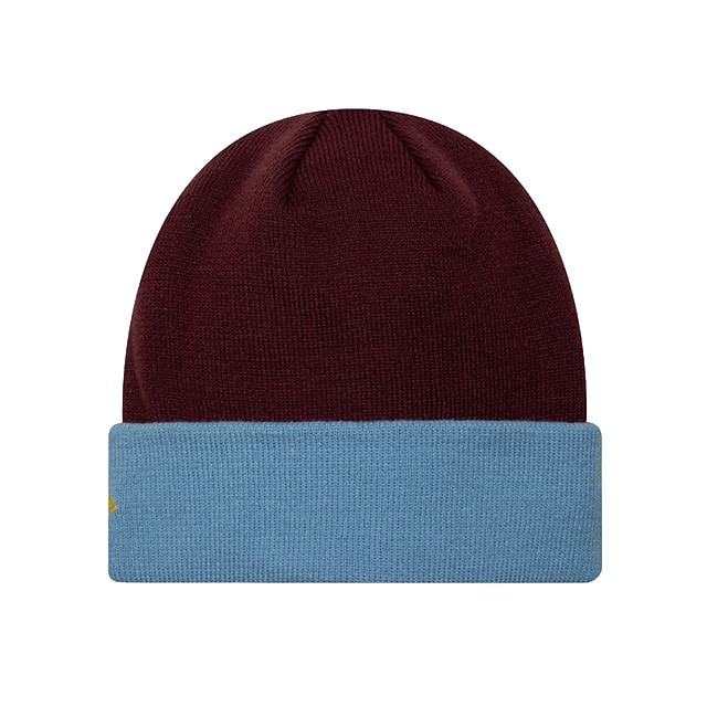 New Era Aston Villa Cuff Knit Beanie Burgunder/Blå