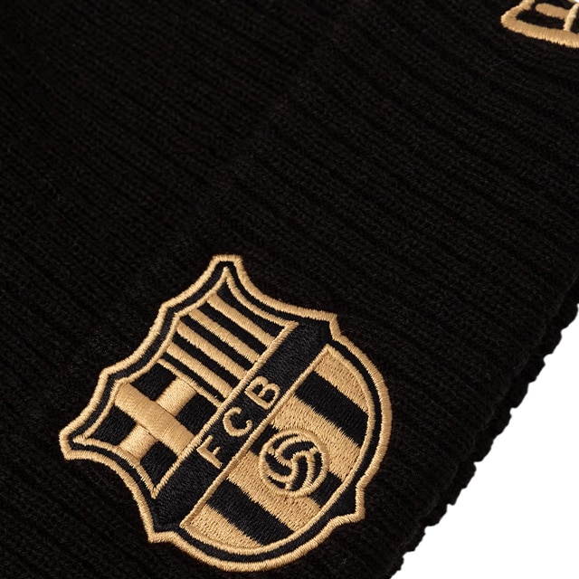 New Era FC Barcelona Ribbed Cuff Beanie Sort/Gull