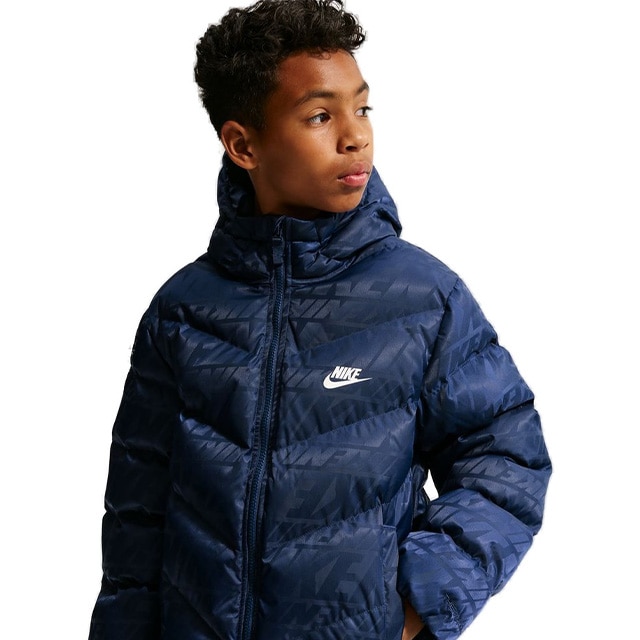 Nike Sportswear Therma-FIT All Day Play AOP Vinterjakke Barn Marine