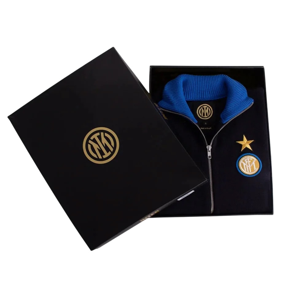 Copa Inter FC 1960's Retro Fotballjakke Sort/Blå