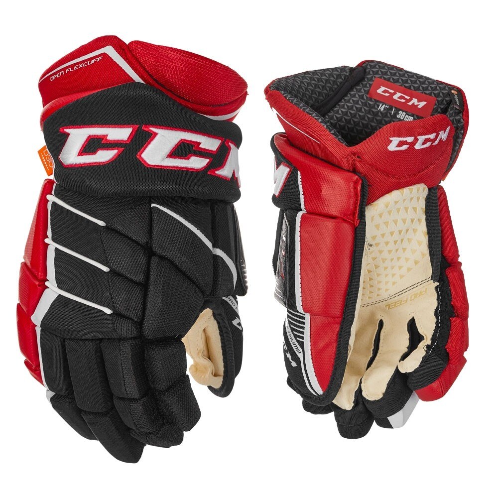 Ccm JetSpeed FT1 Hockeyhanske Svart/Rød