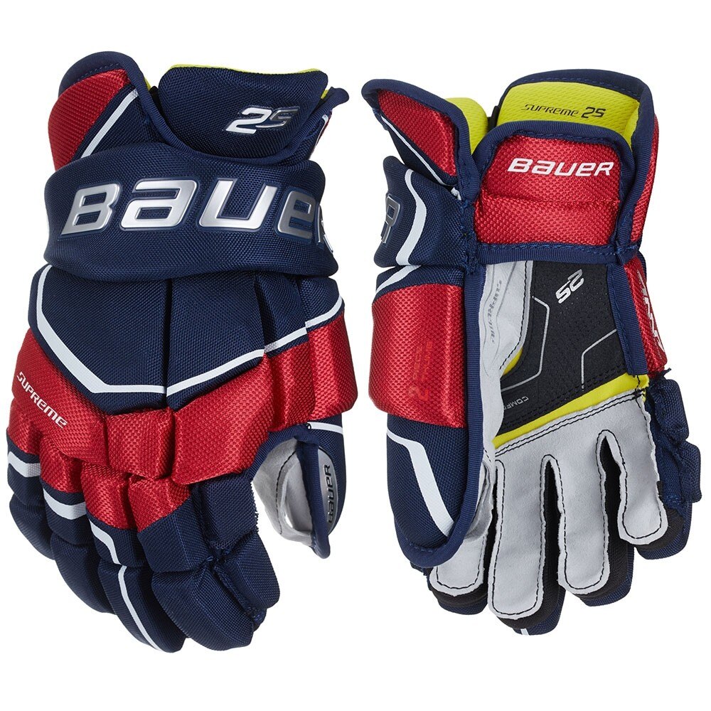Bauer Supreme 2S Hockeyhanske Marine/Rød/Hvit