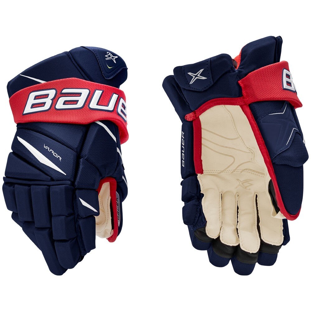 Bauer Vapor 2X Hockeyhanske Marine/rød/hvit