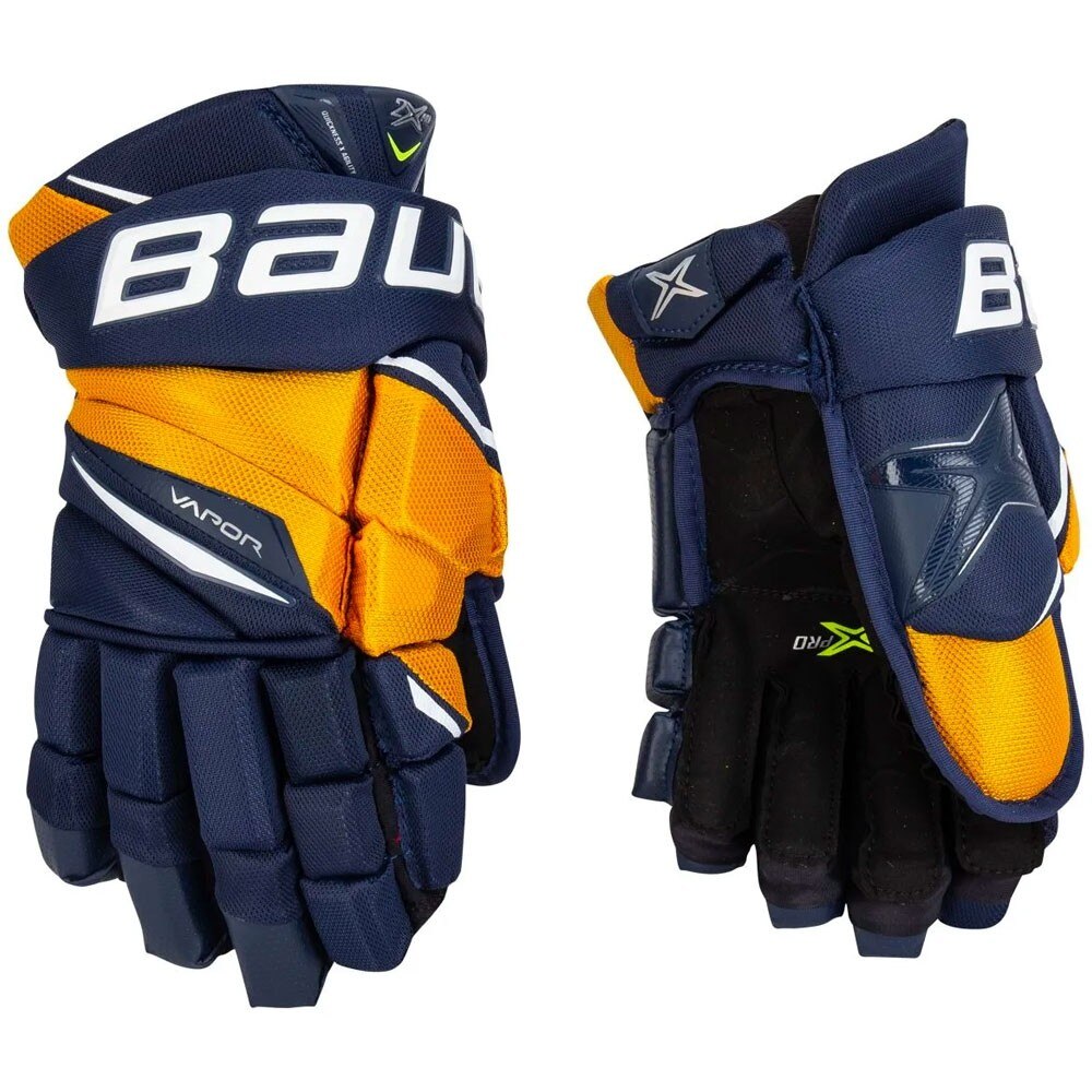 Bauer Vapor 2X PRO Junior Hockeyhanske Marine/Gull