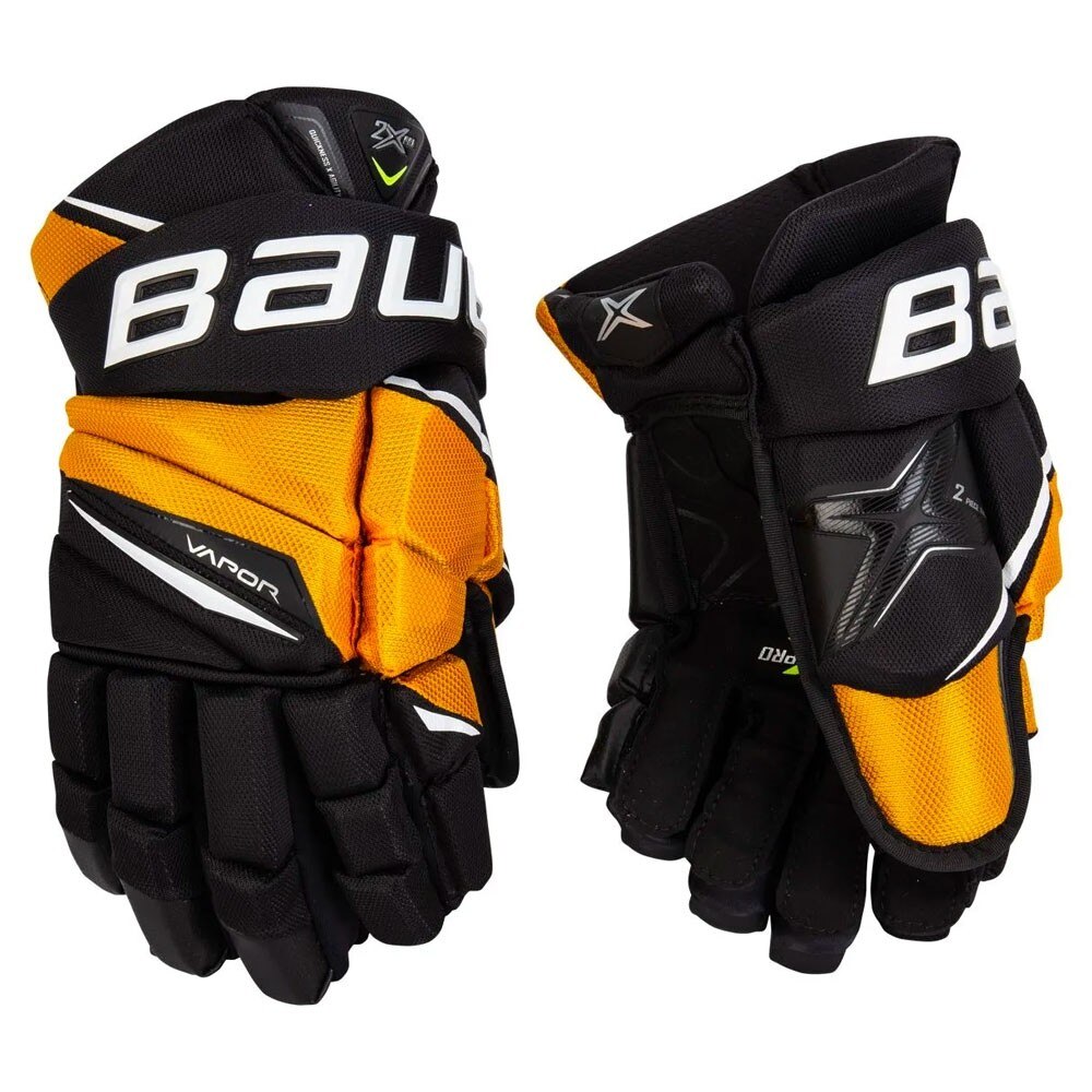 Bauer Vapor 2X PRO Junior Hockeyhanske  Svart/Gull