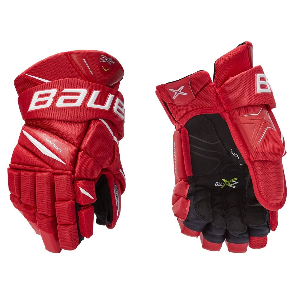 Bauer Vapor 2X PRO Junior Hockeyhanske Rød