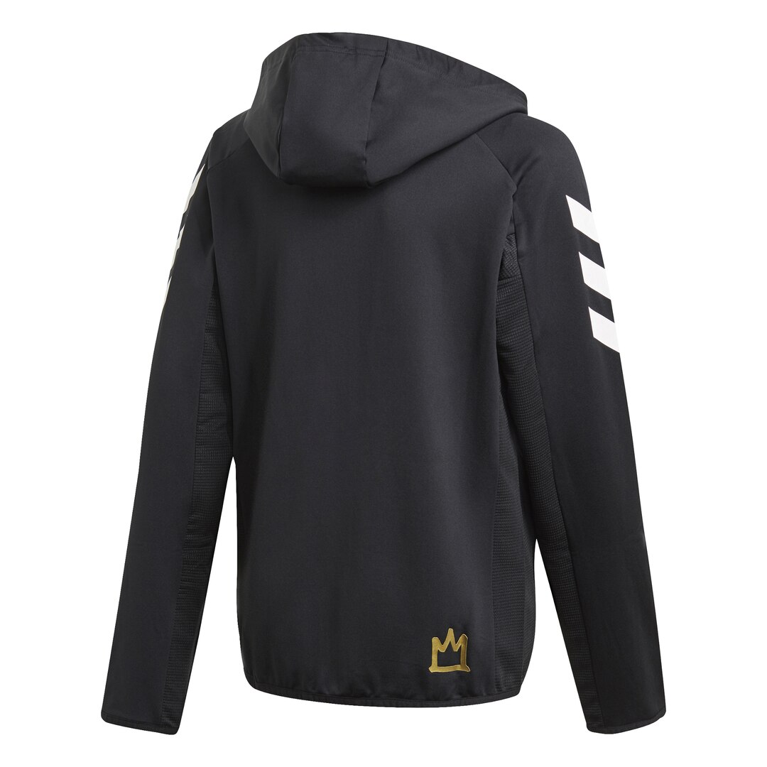 Adidas Salah Football-Inspired FullZip Hettegenser Barn Sort