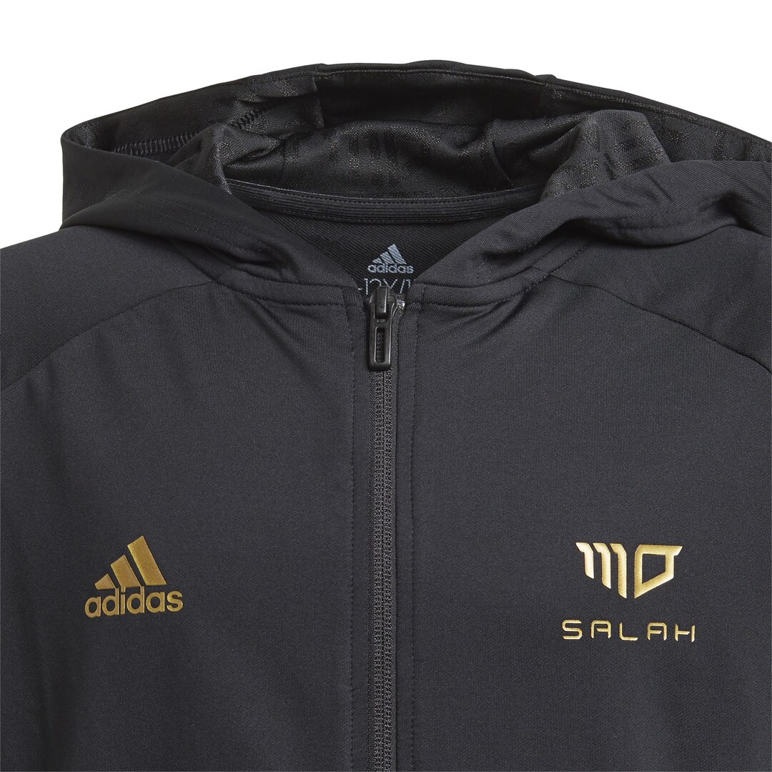 Adidas Salah Football-Inspired FullZip Hettegenser Barn Sort