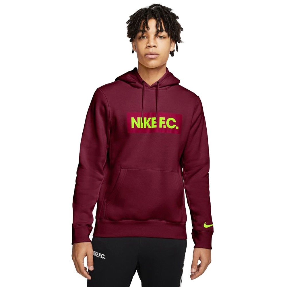 Nike FC Hoodie Hettegenser Burgunder