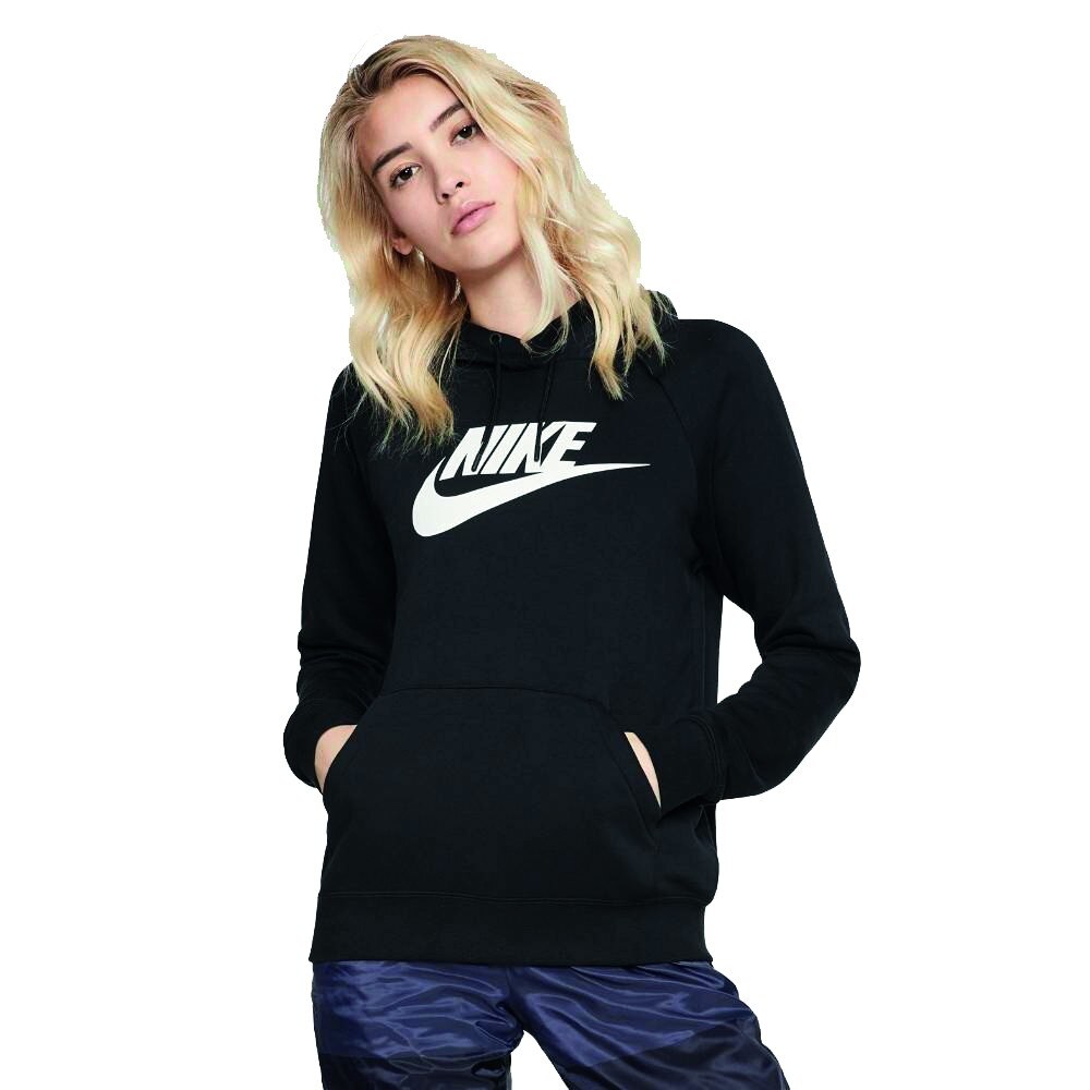 Nike NSW Hoodie Hettegenser Dame Sort