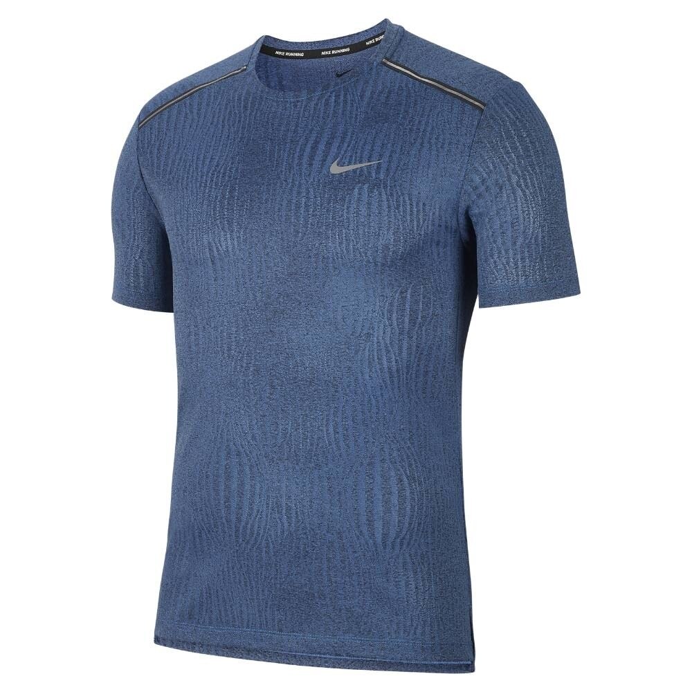 Nike Dry Miler Jacquard Løpetrøye Herre Blå