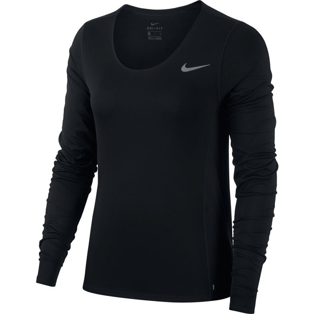 Nike City Sleek Langermet Løpetrøye Dame Sort