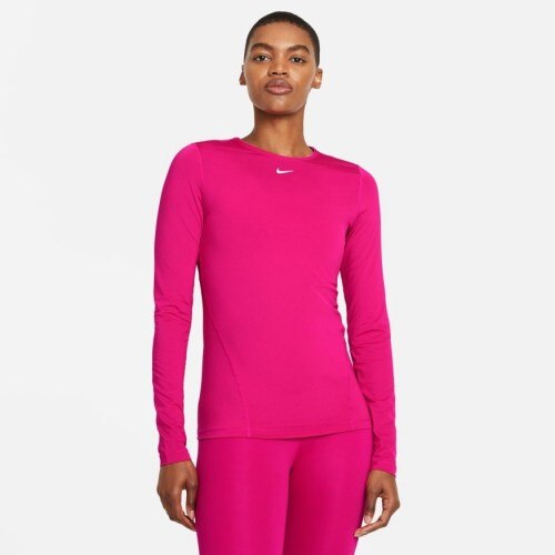 Nike Pro Mesh Langermet Treningstrøye Dame Mauve