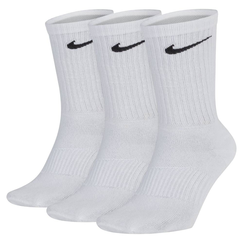 Nike Lightweight Crew Sokker 3pack Hvit